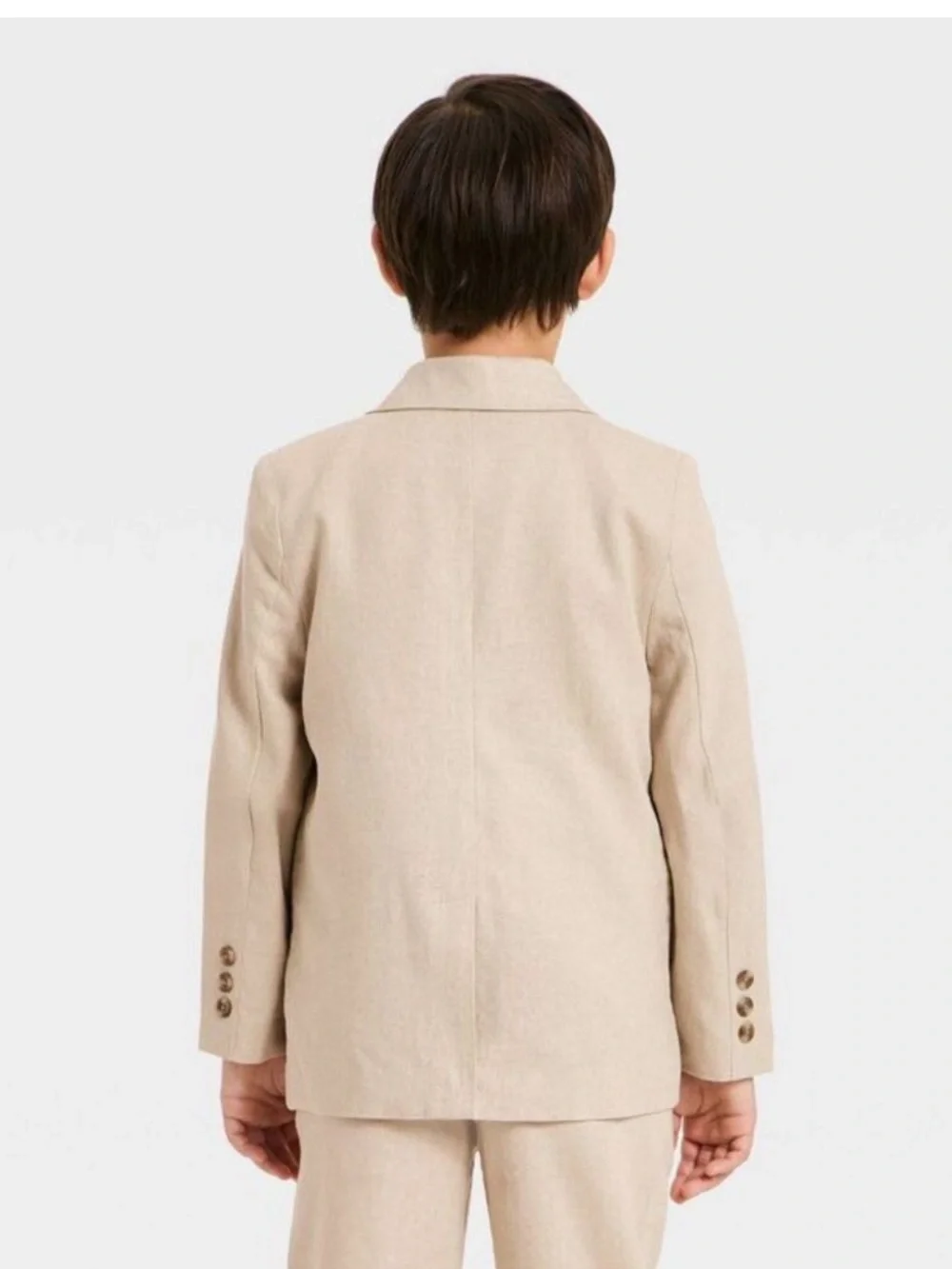 Cat & Jack - Boys' Linen Suit Jacket - Cat & Jack Beige